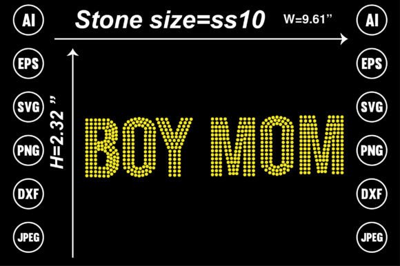 Boy Mom Rhinestone Templates Design Review