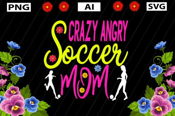 CRAZY ANGRY Soccer Mom: A Bold Embroidery Choice