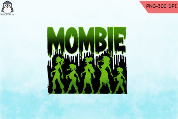 Cute and Spooky: Mombie Cute Mom Zombie PNG