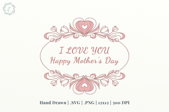 Happy Mother's Day SVG Frame: A Hand-Drawn Delight