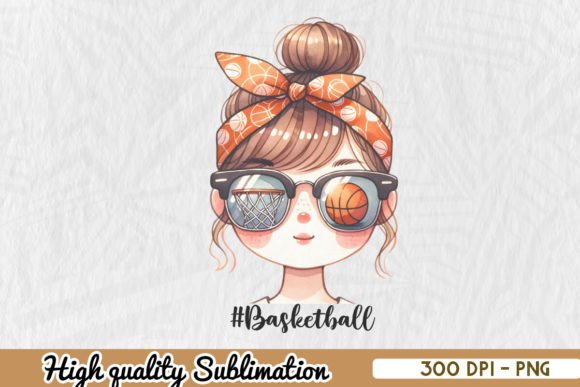 Messy Bun Basketball Mom: A Fun and Versatile Design