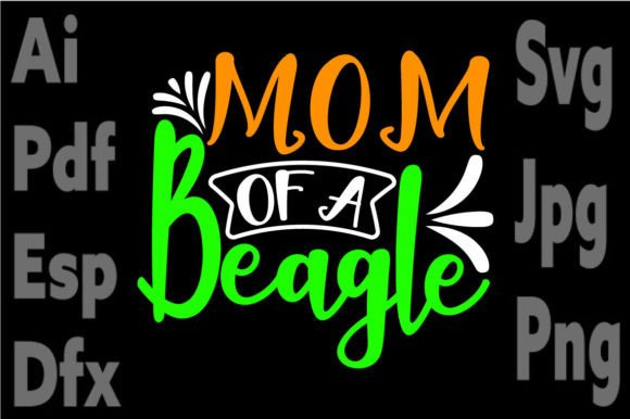 Mom of a Beagale: A Charming Embroidery Design