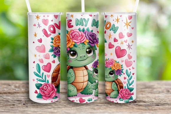 Mother's Day Love My Mom Tumbler Wrap