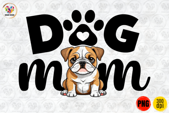 Pug Puppy Dog Mom, Dog Lover PNG