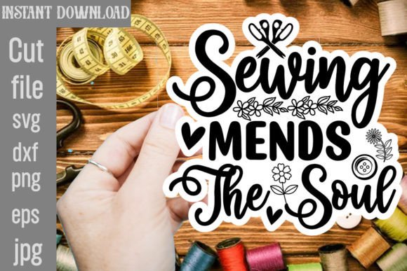 Sewing Mends the Soul SVG Cut File Review