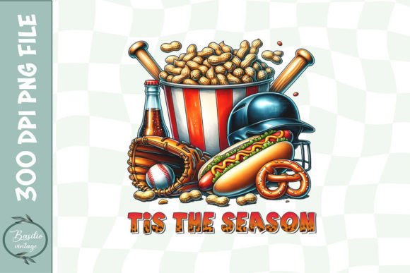 Tis the Season Peanuts Baseball Mom PNG