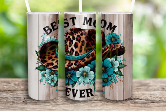 Western Best Mom Ever Tumbler Wrap Png Review