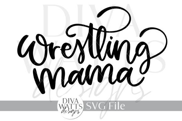 Wrestling Mama SVG: Bold and Spirited Embroidery Design